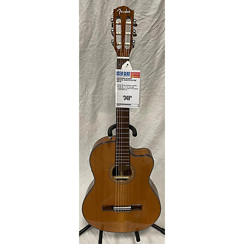 Fender Cn140sce Classical Acoustic Electric Guitar Natural