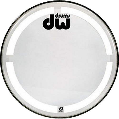 DW Coated Clear Bass Drum Head 24 in.