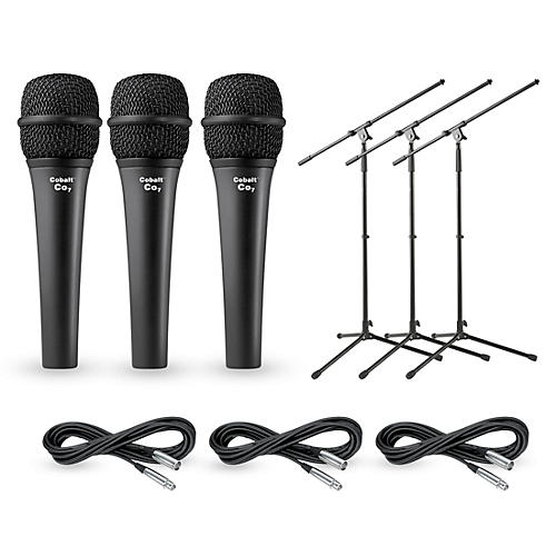 Cobalt 7 Three Pack with Cables & Stands