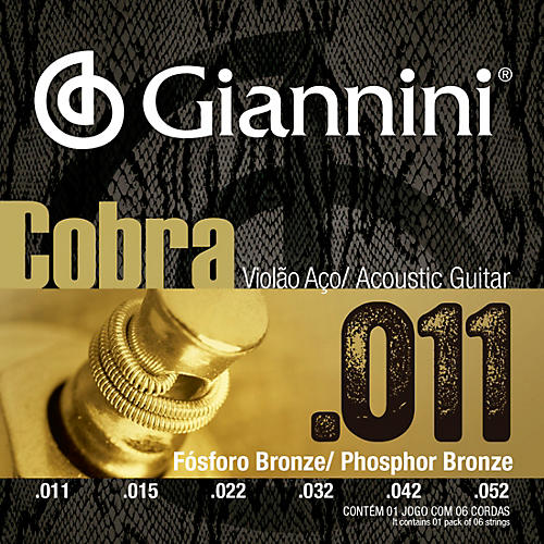 Cobra Series Phosphor Bronze Custom Light .11-.52 Acoustic Guitar Strings