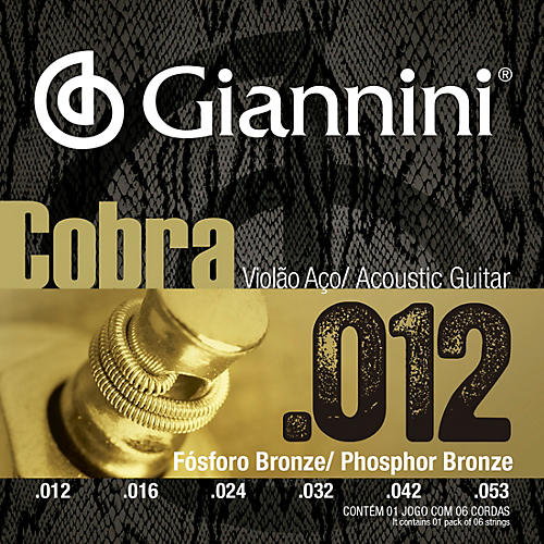 Cobra Series Phosphor Bronze Light .12-.53 Acoustic Guitar Strings