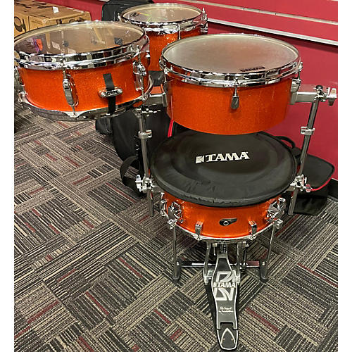 TAMA Cocktail-Jam 4-piece Shell With Hardware Drum Kit Orange Sparkle