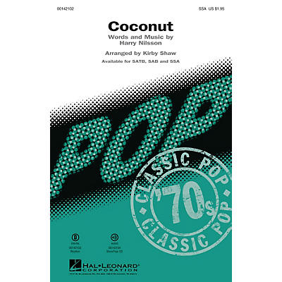 Hal Leonard Coconut SSA by Harry Nilsson arranged by Kirby Shaw
