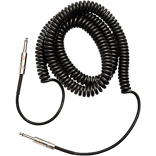 D'Addario Coiled Instrument Cable 30 ft. Black