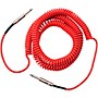 D'Addario Planet Waves Coiled Instrument Cable 30 ft. Red