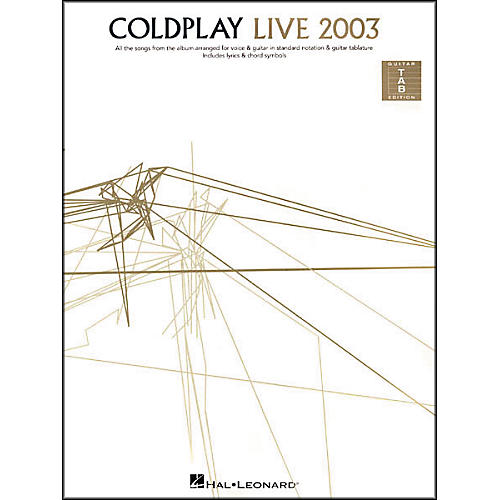 Coldplay - Live 2003 Guitar Tab Book