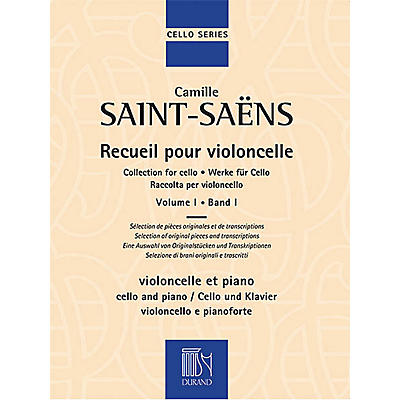 Editions Durand Collection for Cello - Volume 1 Editions Durand Series Softcover Composed by Camille Saint-Saëns