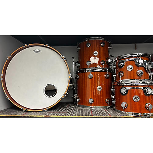 DW Collector's Cherry/Mahogany Drum Kit Natural Lacquer