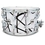 DW Collector's SSC Maple Finish Ply Snare Drum - 14 x 8 in. White Glass Contrail