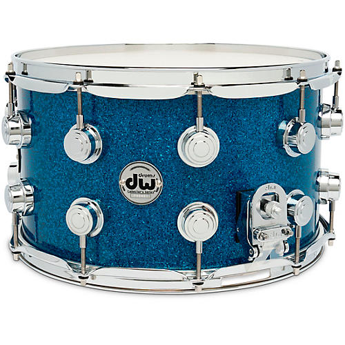 DW Collector's SSC Maple Finish Ply Snare Drum 14 x 8 in. Blue Glass