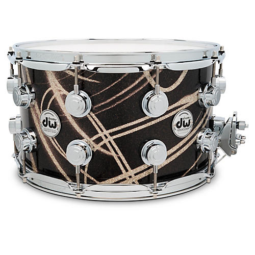 DW Collector's SSC Maple Finish Ply Snare Drum 14 x 8 in. Smoke Glass Contrail