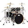 DW Collectors Series 4-Piece SSC Maple Shell Pack With Chrome Hardware Nickel Sparkle GlassBlack Velvet