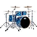 DW Collectors Series 4-Piece SSC Maple Shell Pack With Chrome Hardware Black VelvetBlue Glass