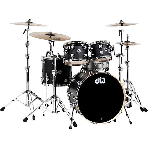 DW Collector's Series 4-Piece Shell Pack Ebony Chrome Hardware