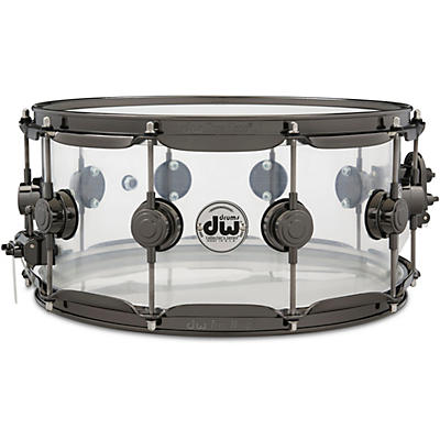 DW Collector's Series Acrylic Snare Drum with Black Nickel Hardware