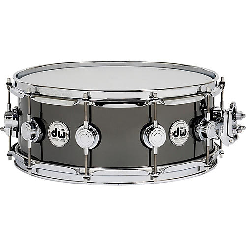 DW Collector's Series Black Nickel Over Brass Metal Snare Drum 14 x 5.5 in. Black Nickel Over Brass with Chrome Hardware