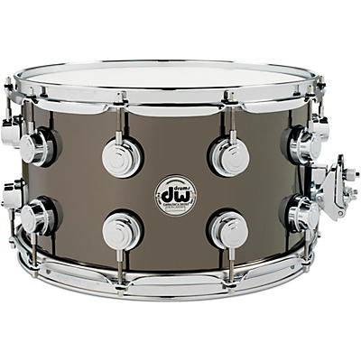 DW Collector's Series Black Nickel Over Brass Metal Snare Drum