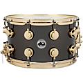 DW Collector's Series Black Nickel Over Brass Metal Snare Drum 14 x 8 in. Black Nickel Over Brass with Gold Hardware14 x 8 in. Black Nickel Over Brass with Gold Hardware