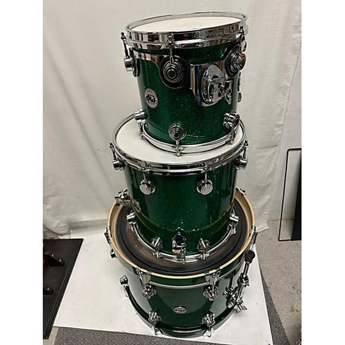 DW Collector's Series Drum Kit Green Glass