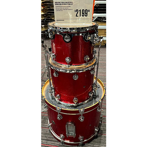DW Collector's Series Drum Kit Red Sparkle