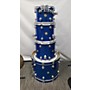 Used DW Collector's Series Drum Kit BLUE GLASS