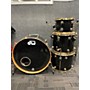 Used DW Collector's Series Drum Kit Black and Gold