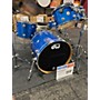 Used DW Collector's Series Drum Kit blue sparkle