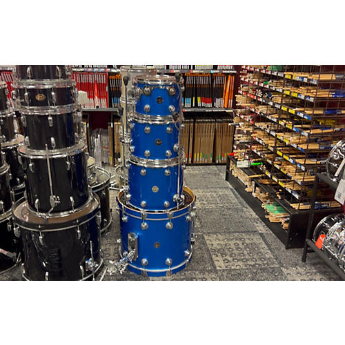 DW Collector's Series Drum Kit blue sparkle