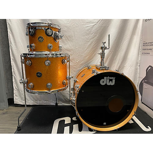 DW Collector's Series Drum Kit orange sparkle