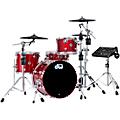 DWe Collector's Series DrumLink 4-Piece Acoustic-Electronic Drum Set with WT-10 Triggers and V71 Sound Module - Diamond Nebula Finish PlyBlack Cherry Metallic Lacquer