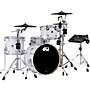 DWe Collector's Series DrumLink 4-Piece Acoustic-Electronic Drum Set with WT-10 Triggers and V71 Sound Module - White Marine Finish Ply