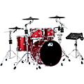 DWe Collector's Series DrumLink 5-Piece Acoustic-Electronic Drum Set with WT-10 Triggers and V71 Sound Module - Diamond Nebula Finish PlyBlack Cherry Metallic Lacquer
