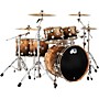 Open-Box DW Collector's Series Exotic 5-Piece Maple Shell Pack - Condition 1 - Mint Natural to Candy Black Fade Over Mapa Burl