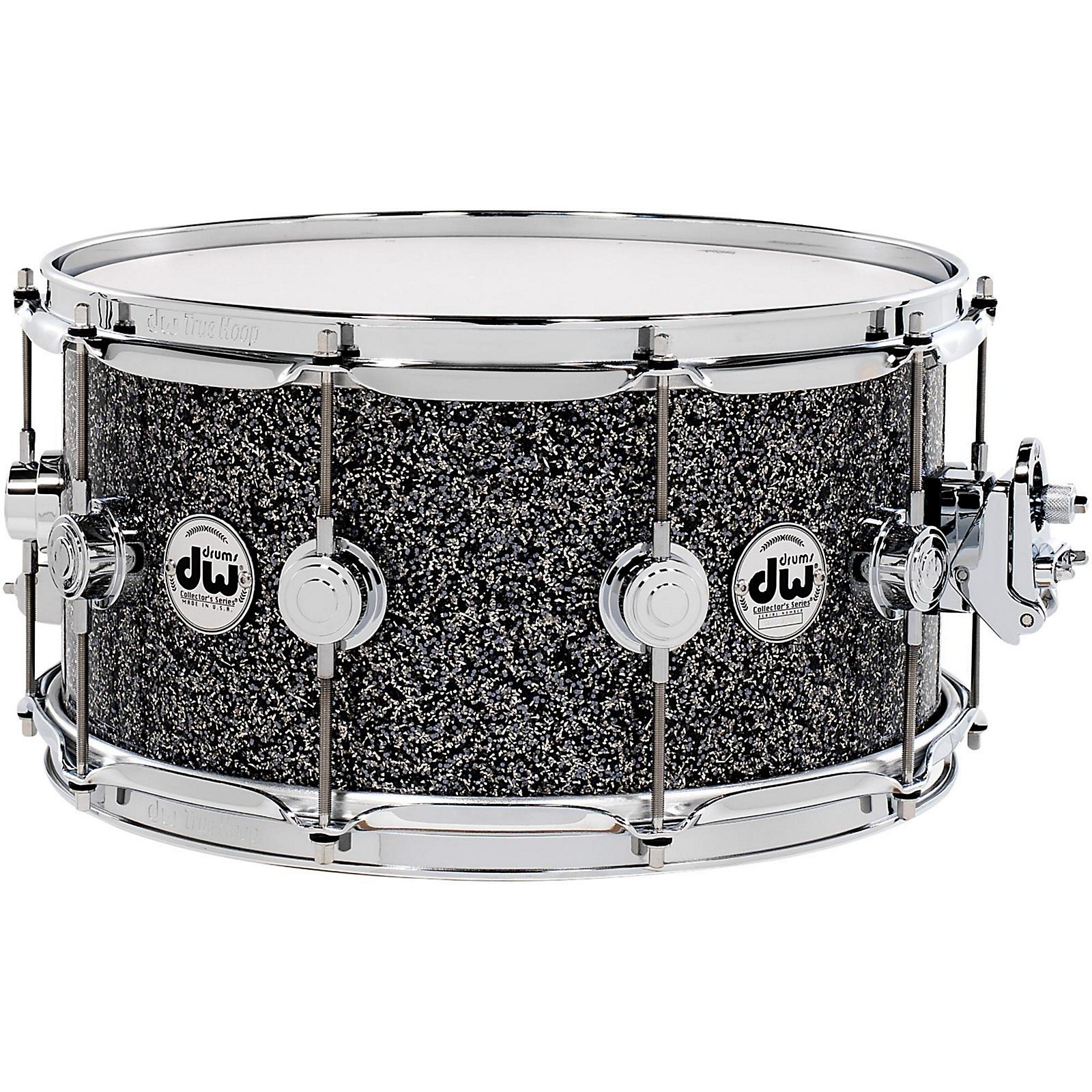 DW Collector's Series FinishPly Snare Drum Black Galaxy with Chrome