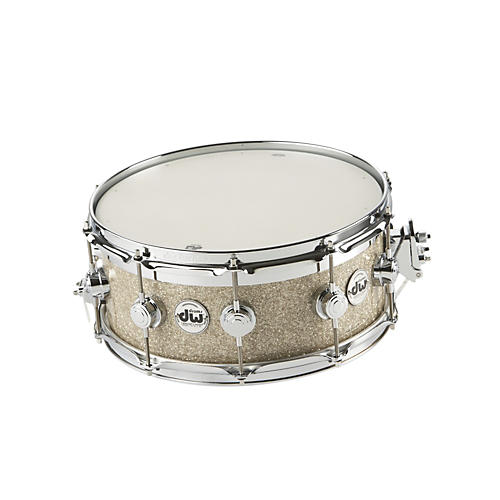DW Collector's Series FinishPly Top Edge Snare Drum Condition 2 - Blemished Broken Glass, 14x6 197881011116