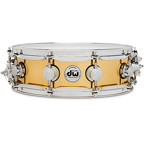 DW Collector's Series Polished Brass Snare Drum Condition 1 - Mint 14 x 4 in.