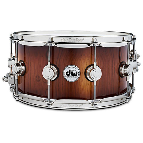 Collector's Series Pure Almond Snare Drum With Nickel Hardware, Toasted Almond Burst