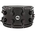 DW Collector's Series Satin Black Over Brass Snare Drum With Black Nickel Hardware 14 x 5.5 in.14 x 8 in.