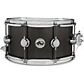 DW Collector's Series Satin Black Over Brass Snare Drum With Chrome Hardware 14 x 5.5 in.13 x 7 in.