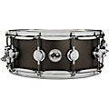 DW Collector's Series Satin Black Over Brass Snare Drum With Chrome Hardware 13 x 7 in.14 x 5.5 in.