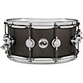 DW Collector's Series Satin Black Over Brass Snare Drum With Chrome Hardware 13 x 7 in.14 x 6.5 in.