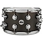 DW Collector's Series Satin Black Over Brass Snare Drum With Chrome Hardware 14 x 8 in.