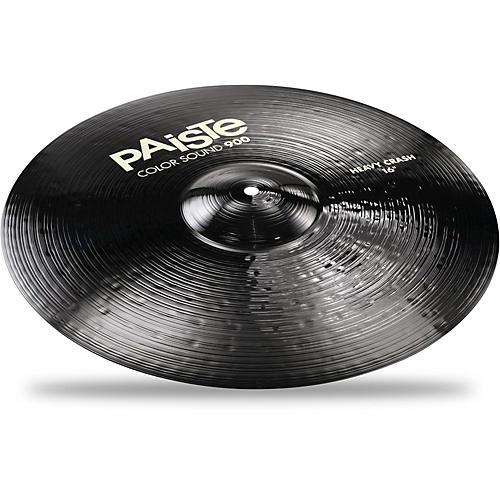Paiste Color Sound 900 Heavy Crash Cymbal, Black 16 in.