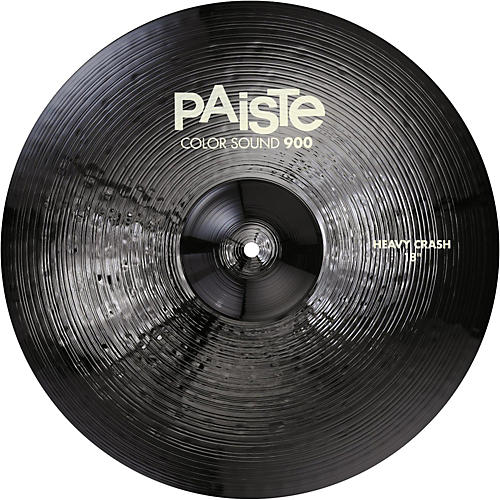 Paiste Color Sound 900 Heavy Crash Cymbal, Black 18 in.