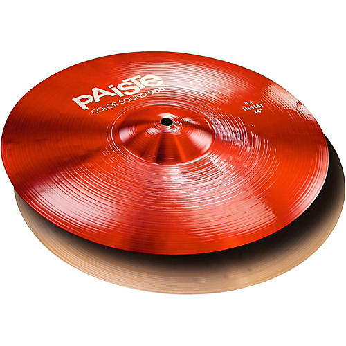 Paiste Color Sound 900 Hi-Hat Cymbal, Red 14 in. Top