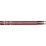 Vater Color Wrap Wood Tip Sticks - Pair 5A Red Sparkle