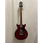 Used Hofner Colorama Solid Body Electric Guitar Red