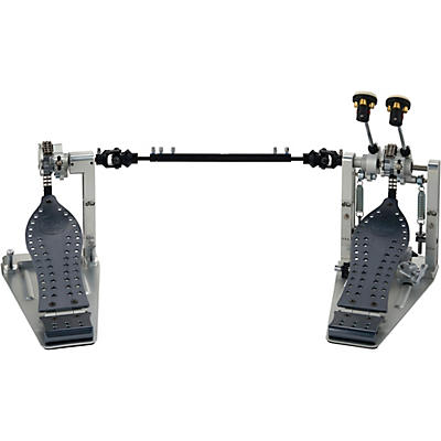 DW Colorboard Machined Chain Drive Double Bass Drum Pedal With Gun Metal Footboard