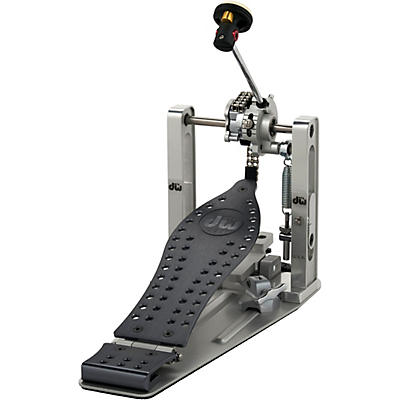 DW Colorboard Machined Chain Drive Single Bass Drum Pedal with Gray Footboard
