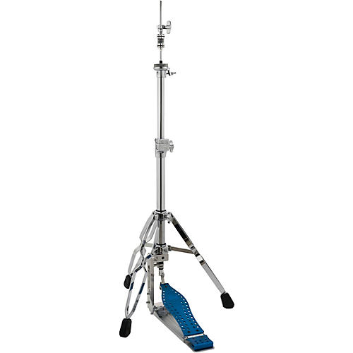 DW Colorboard Machined Direct Drive 3-Legged Hi-Hat Stand with Blue Footboard